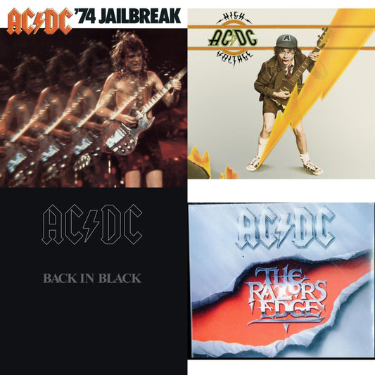 Ac/Dc - 74 Jailbreak & High Voltage & Back In Black & Razor's Edge - CD Bundle