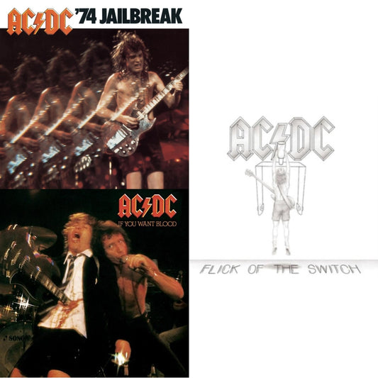Ac/Dc - 74 Jailbreak & If You Want Blood You've Got It & Flick Of The Switch - CD Bundle