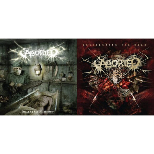 Aborted - Engineering The Dead (Limited Edition/Red LP Vinyl) & Archaic Abattoir (Limited Edition/Red LP Vinyl)