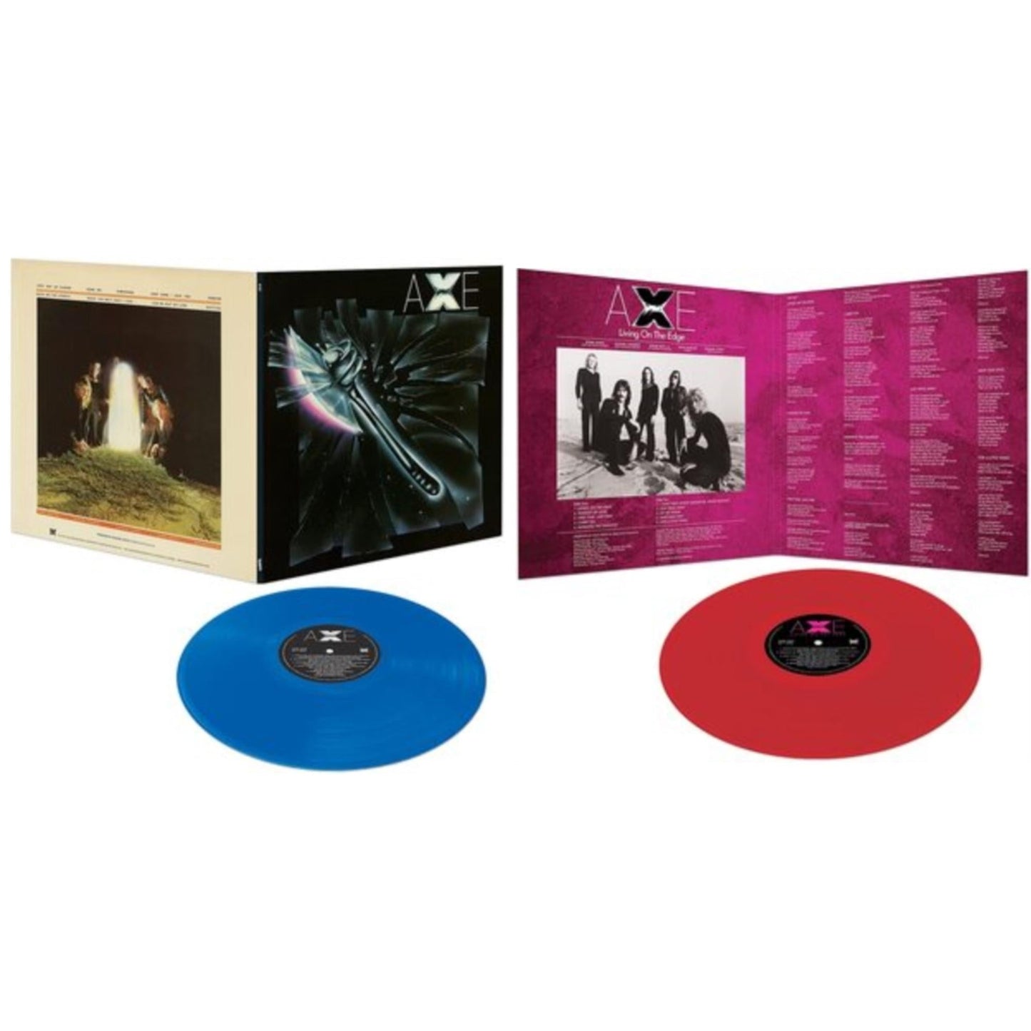 Axe - Living On The Edge & Axe (Translucent Blue LP Vinyl)