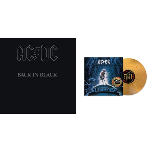 Ac/Dc - Ballbreaker (50Th Anniversary/Gold Color LP Vinyl) & Back In Black (180G)