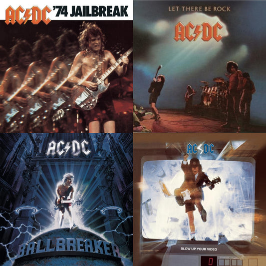 Ac/Dc - 74 Jailbreak & Let There Be Rock & Ballbreaker & Blow Up Your Video - CD Bundle