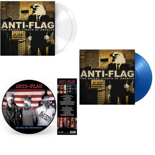 Anti-Flag - Bright Lights Of America (2LP/180G/Solid White Vinyl) & Bright Lights Of America (2LP/180G/Blue Vinyl) & Die For The Government (Picture Disc)
