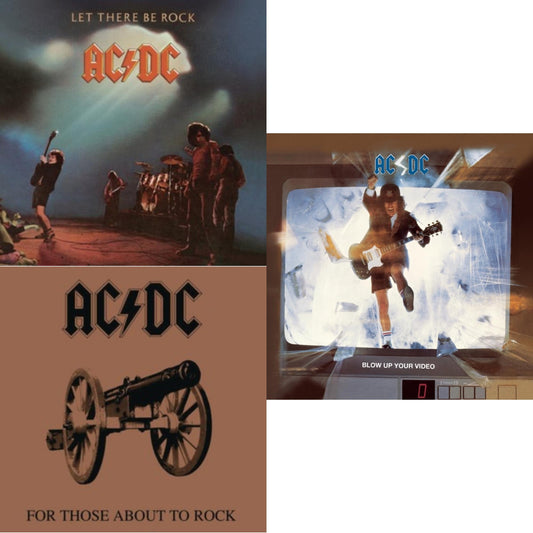 Ac/Dc - Let There Be Rock & For Those About To Rock & Blow Up Your Video - CD Bundle