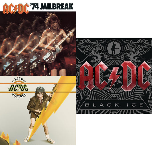 Ac/Dc - 74 Jailbreak & High Voltage & Black Ice - CD Bundle
