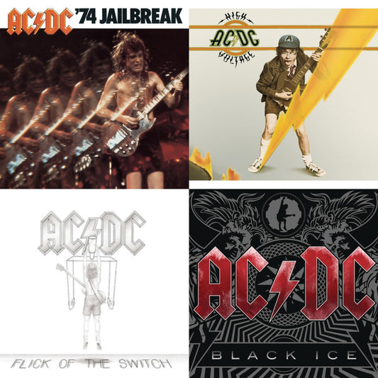 Ac/Dc - 74 Jailbreak & High Voltage & Flick Of The Switch & Black Ice - CD Bundle