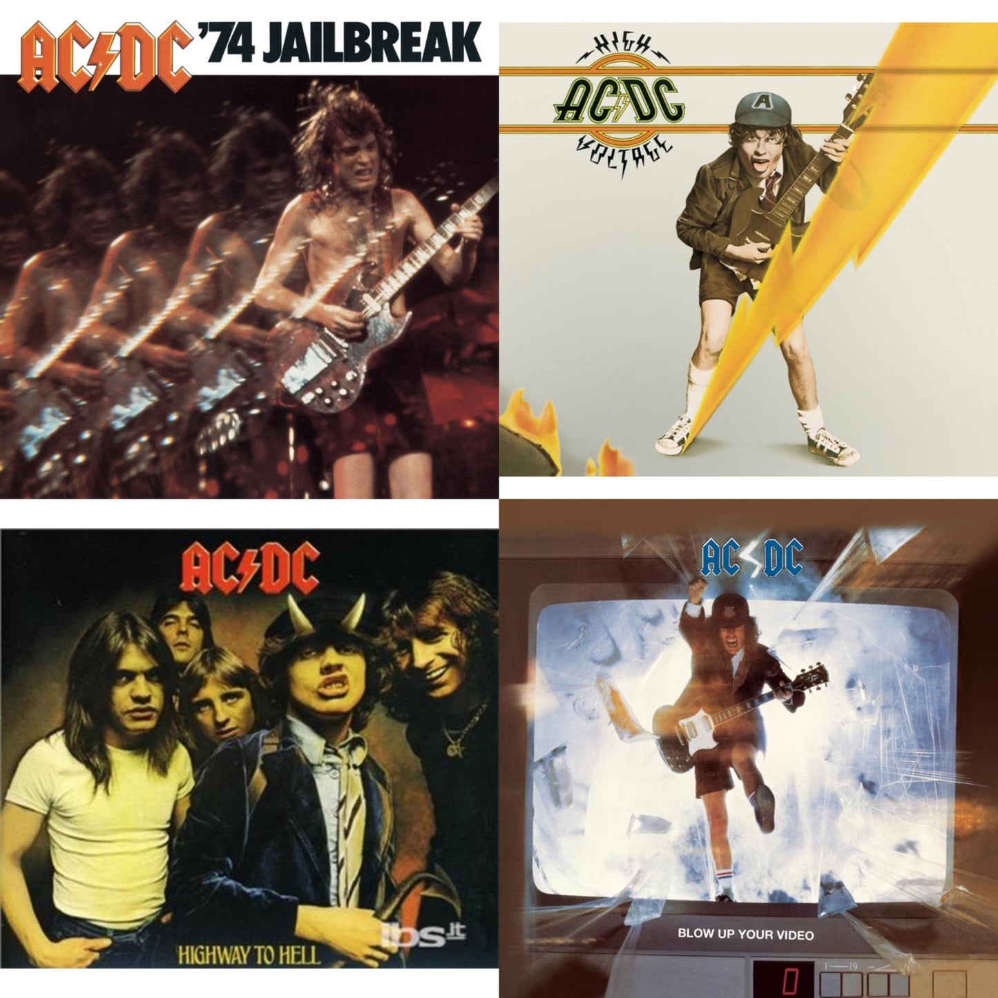 Ac/Dc - 74 Jailbreak & High Voltage & Highway To Hell & Blow Up Your Video - CD Bundle