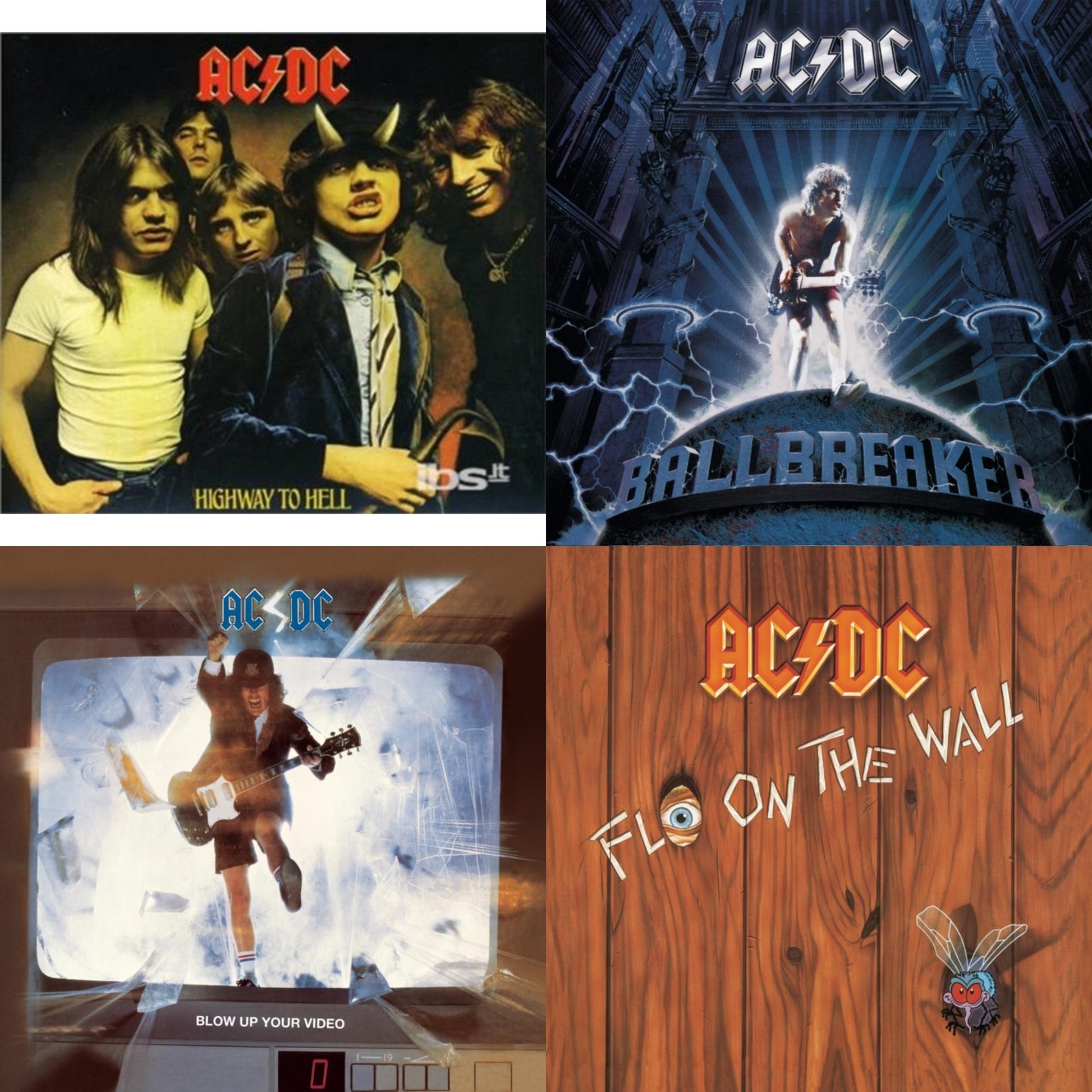 Ac/Dc - Highway To Hell & Ballbreaker & Blow Up Your Video & Fly On The Wall - CD Bundle