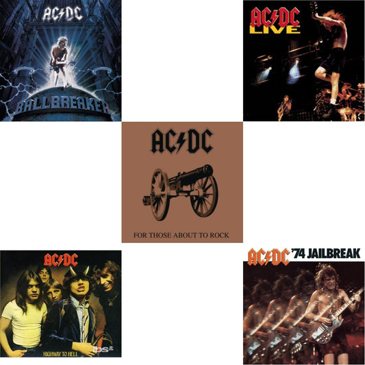 Ac/Dc - 74 Jailbreak & Highway To Hell & For Those About To Rock & Live & Ballbreaker - CD Bundle