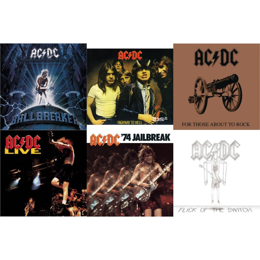 Ac/Dc - 74 Jailbreak & Highway To Hell & For Those About To Rock & Flick Of The Switch & Live & Ballbreaker - CD Bundle