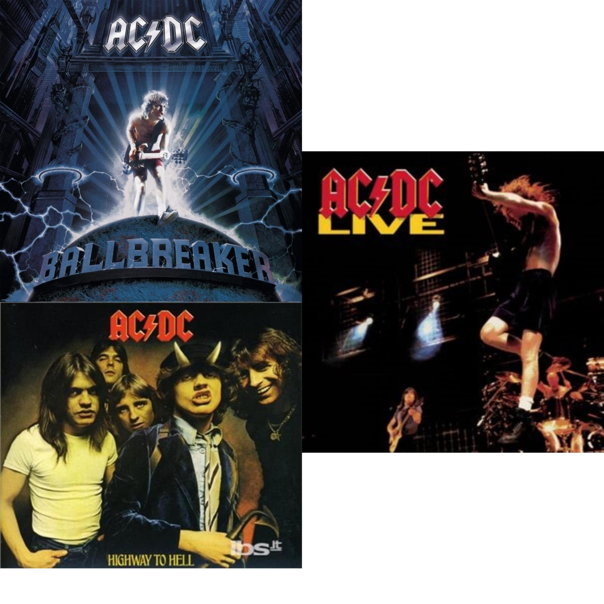 Ac/Dc - Highway To Hell & Live & Ballbreaker - CD Bundle