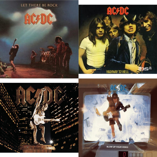 Ac/Dc - Let There Be Rock & Highway To Hell & Stiff Upper Lip & Blow Up Your Video - CD Bundle