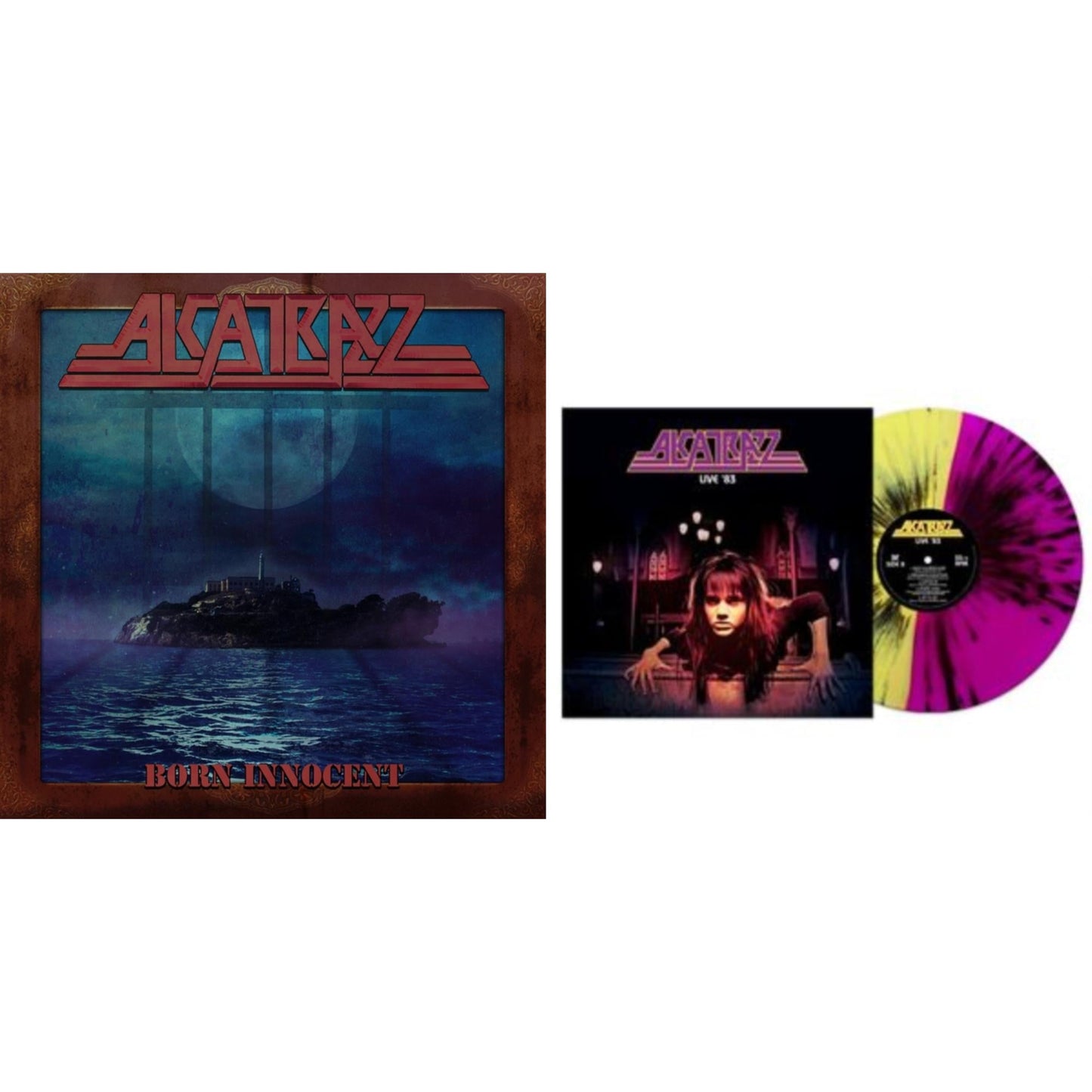 Alcatrazz - Born Innocent (2LP/Color Vinyl) & Live '83 (Yellow/Purple Splatter LP Vinyl)