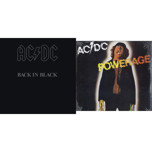 Ac/Dc - Powerage (180G) & Back In Black (180G) - LP Vinyl Bundle