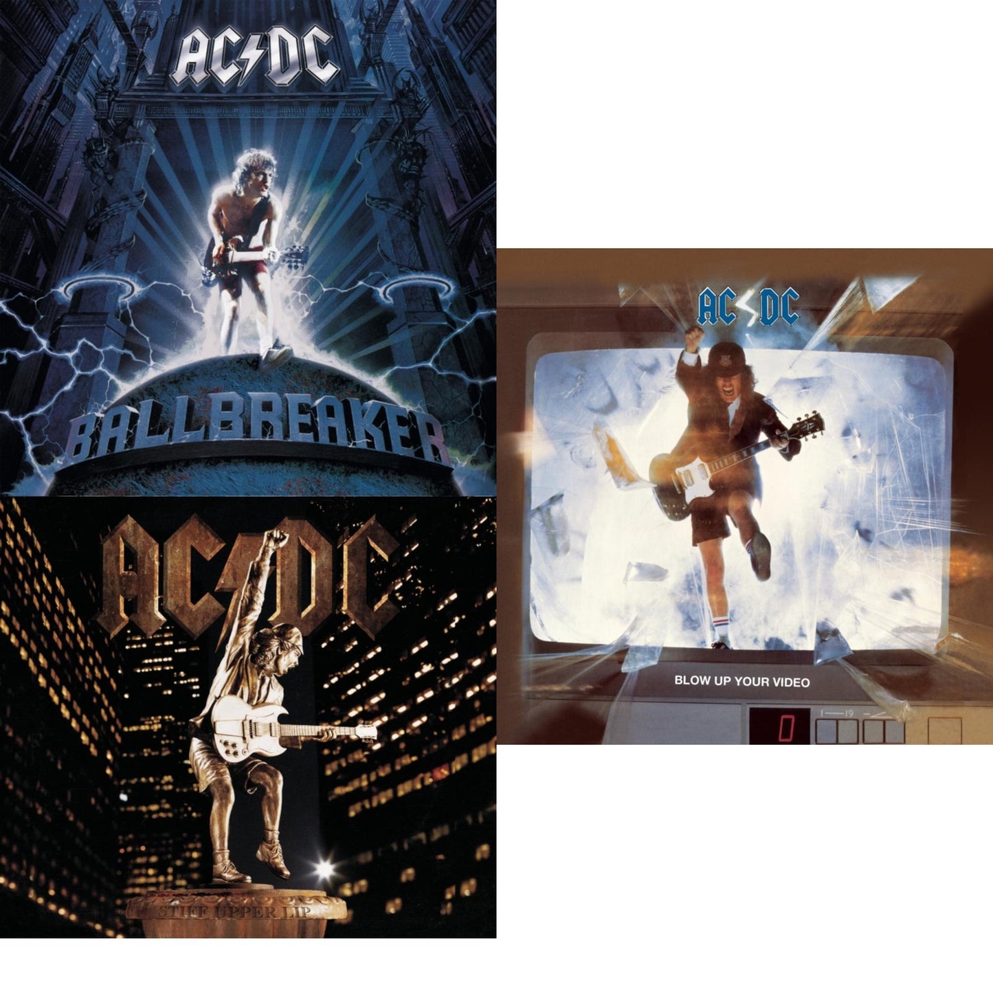 Ac/Dc - Ballbreaker & Stiff Upper Lip & Blow Up Your Video - CD Bundle