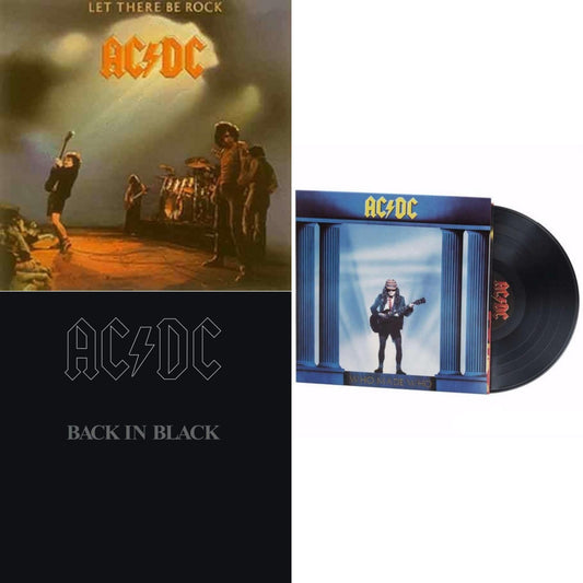 Ac/Dc - Let There Be Rock (180G) & Back In Black (180G) & Who Made Who (180G) - LP Vinyl Bundle