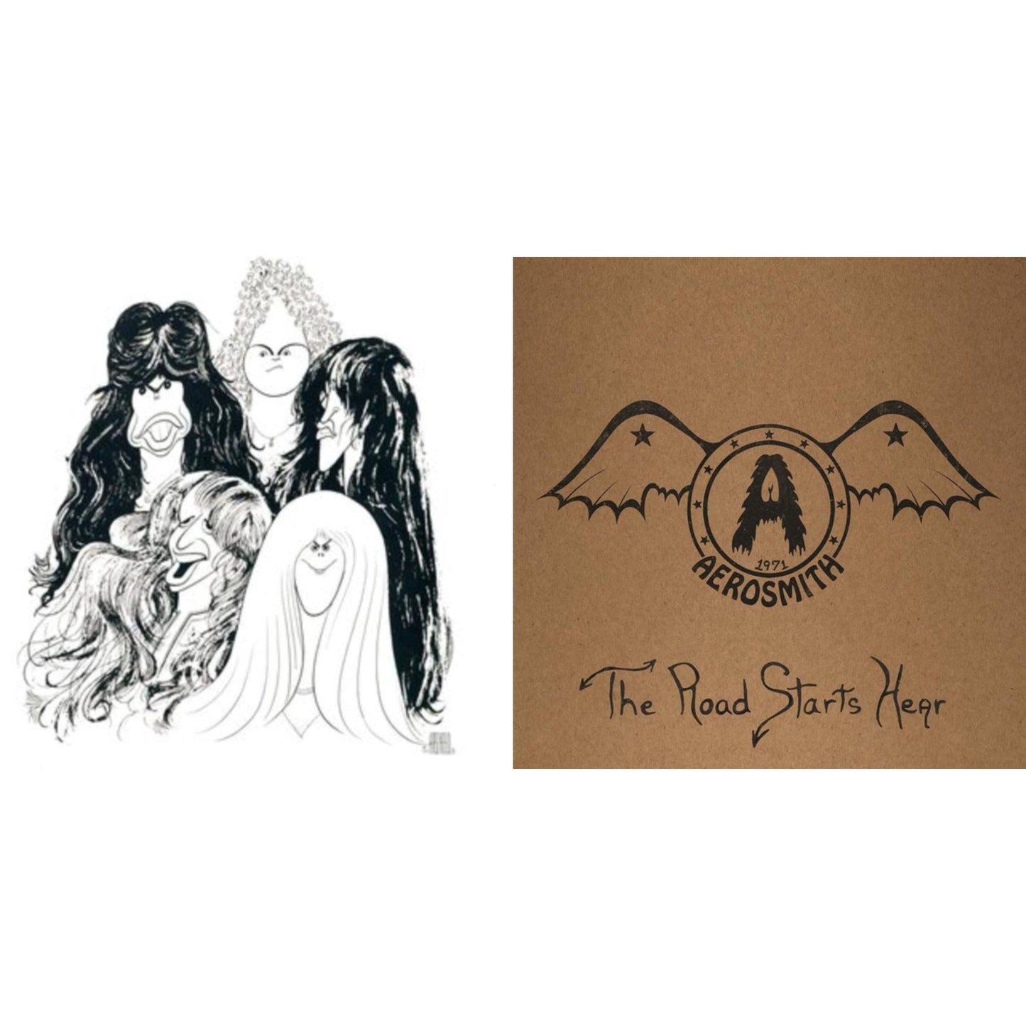 Aerosmith - 1971: The Road Starts Here & Draw The Line - LP Vinyl Bundle