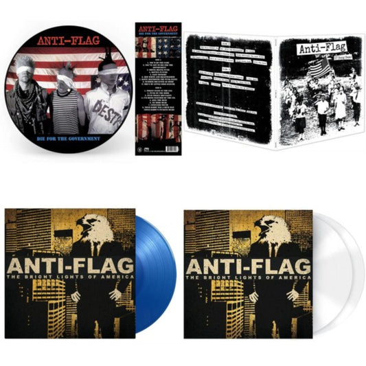 Anti-Flag - Bright Lights Of America (2LP/180G/Solid White Vinyl) & Bright Lights Of America (2LP/180G/Blue Vinyl) & 17 Song Demo & Die For The Government (Picture Disc)