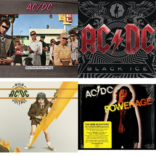 Ac/Dc - High Voltage & Dirty Deeds Done Dirt Cheap & Powerage & Black Ice - CD Bundle