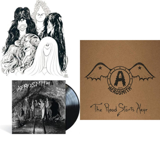 Aerosmith - 1971: The Road Starts Here & Night In The Ruts & Draw The Line - LP Vinyl Bundle
