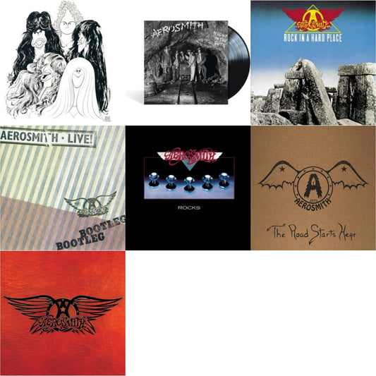 Aerosmith - Draw The Line & Night In The Ruts & Rock In A Hard Place & Live! Bootleg (2LP) & Rocks & 1971: The Road Starts Here & Greatest Hits