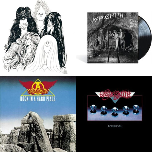 Aerosmith - Night In The Ruts & Rocks & Rock In A Hard Place & Draw The Line - LP Vinyl Bundle