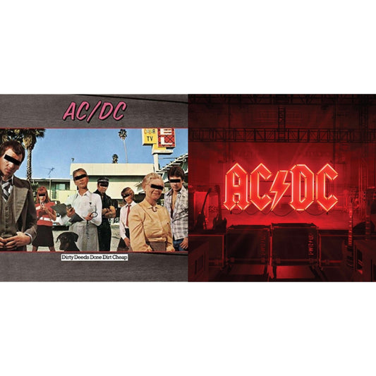 Ac/Dc - Power Up (180G/Gatefold Jacket/Inner Sleeve) & Dirty Deeds Done Dirt Cheap (180G) - LP Vinyl Bundle
