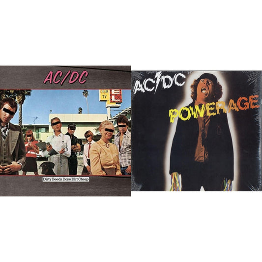 Ac/Dc - Dirty Deeds Done Dirt Cheap (180G) & Powerage (180G) - LP Vinyl Bundle