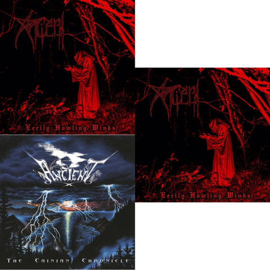 Ancient - Eerily Howling Winds (2LP) & Eerily Howling Winds (2LP/Transparent Red Vinyl) & Cainian Chronicle (2LP/Limited/Transparent Blue/Black Marbled Vinyl)