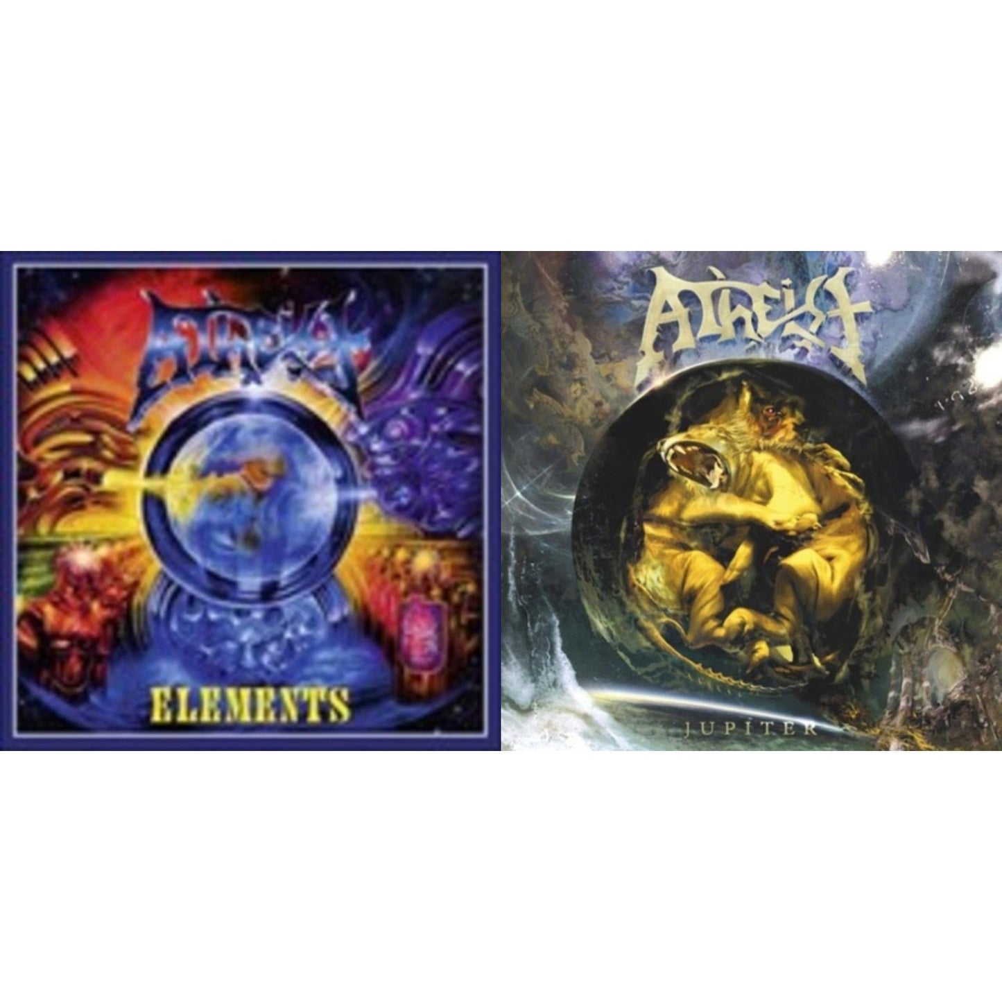 Atheist - Elements (Splatter LP Vinyl) & Jupiter (Splatter LP Vinyl)