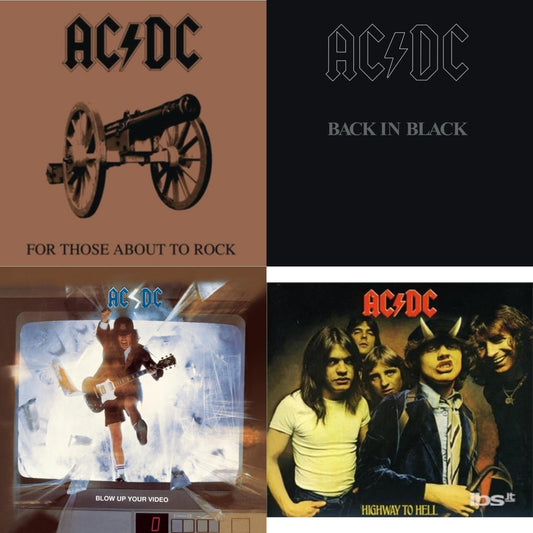 Ac/Dc - Highway To Hell & Back In Black & For Those About To Rock & Blow Up Your Video - CD Bundle