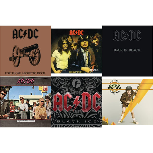 Ac/Dc - High Voltage & Dirty Deeds Done Dirt Cheap & Highway To Hell & Back In Black & For Those About To Rock & Black Ice - CD Bundle