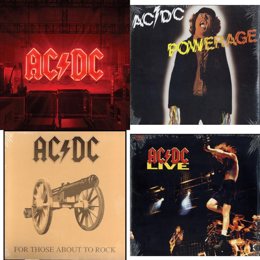 Ac/Dc - Power Up (180G/Gatefold Jacket/Inner Sleeve) & Powerage (180G) & For Those About To Rock (180G) & Live (2LP/180G)