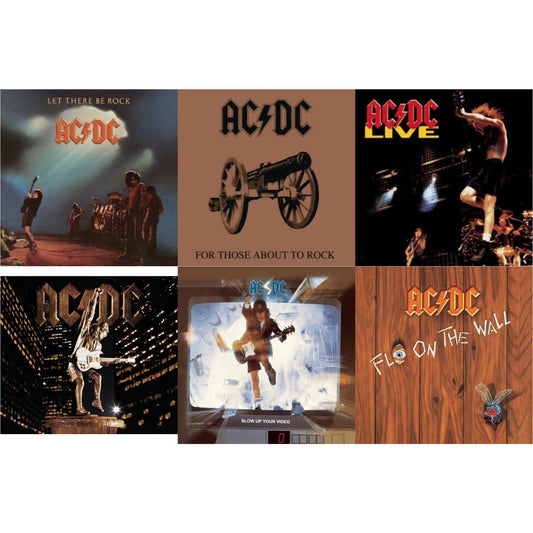 Ac/Dc - Let There Be Rock & For Those About To Rock & Live & Stiff Upper Lip & Blow Up Your Video & Fly On The Wall - CD Bundle