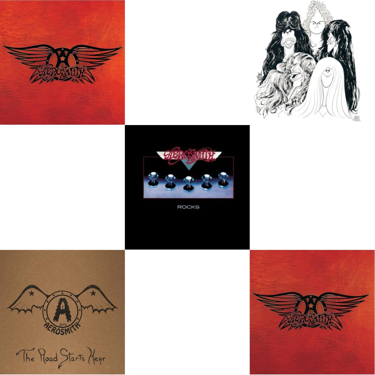 Aerosmith - 1971: The Road Starts Here & Greatest Hits & Greatest Hits (2LP) & Rocks & Draw The Line