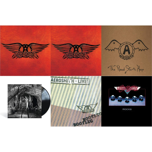 Aerosmith - 1971: The Road Starts Here & Greatest Hits & Greatest Hits (4LP) & Night In The Ruts & Rocks & Live! Bootleg (2LP)