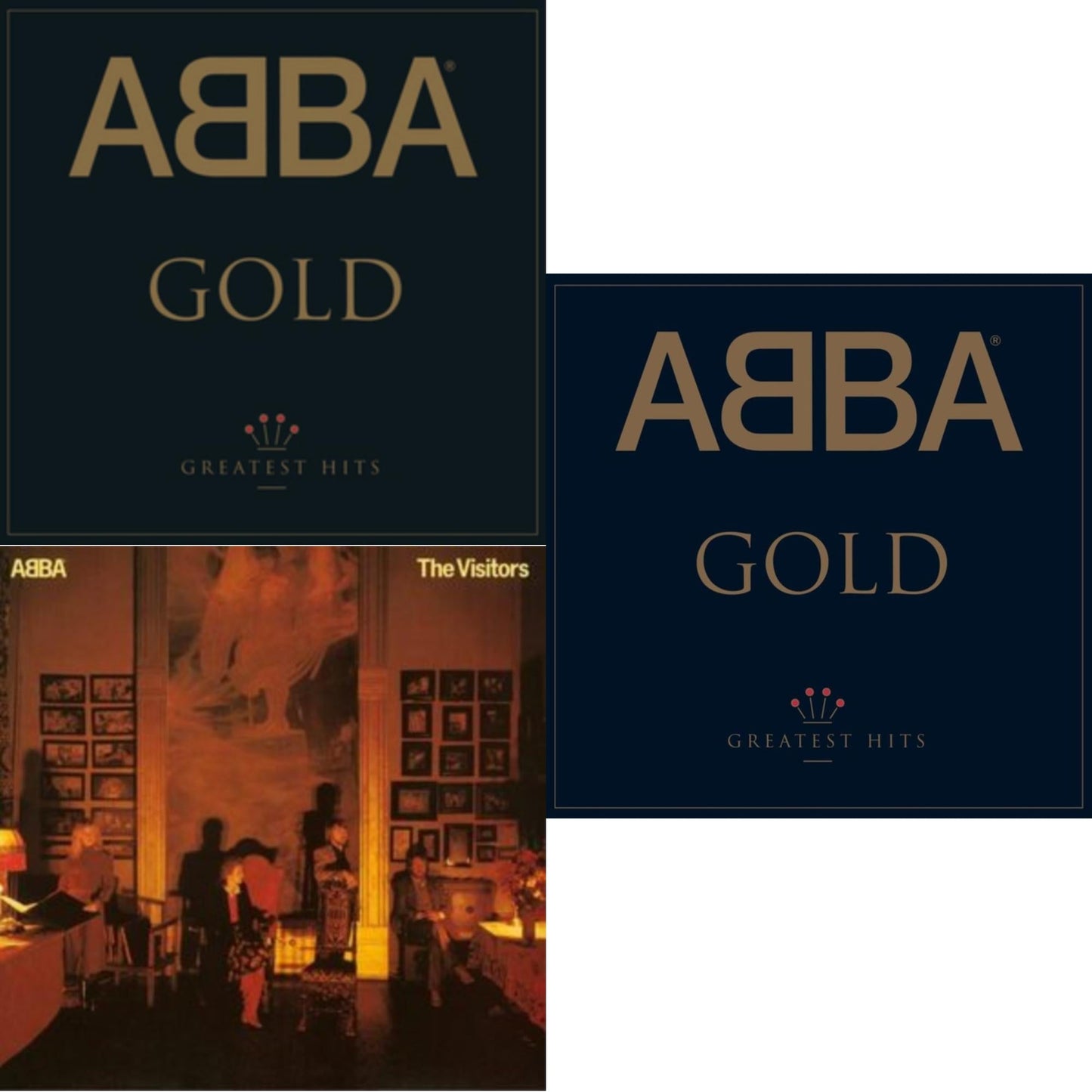 Abba - Gold (2LP) & Visitors (Half-Speed) (2LP) & Gold - Greatest Hits (Picture Disc/2LP)