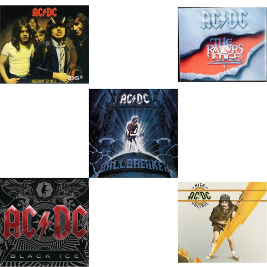 Ac/Dc - High Voltage & Highway To Hell & Razor's Edge & Black Ice & Ballbreaker - CD Bundle