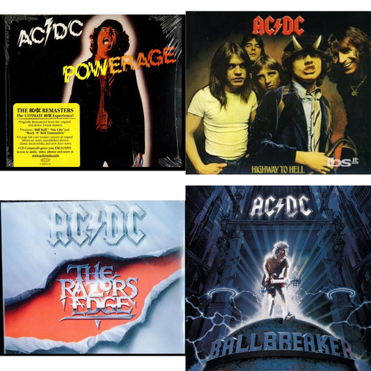 Ac/Dc - Powerage & Highway To Hell & Razor's Edge & Ballbreaker - CD Bundle