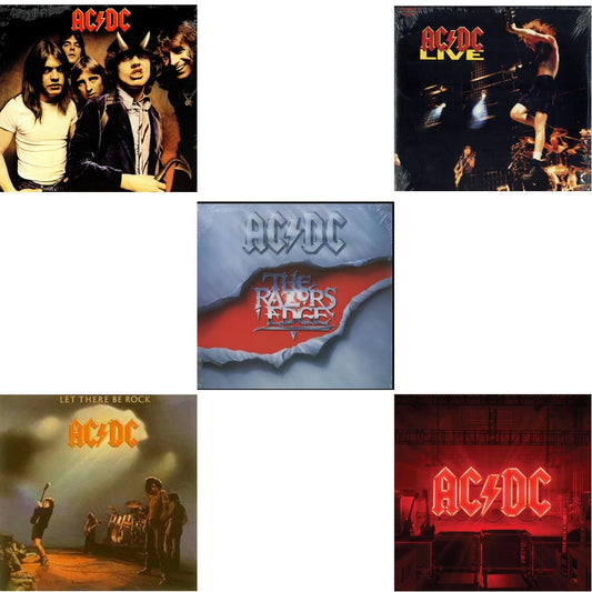 Ac/Dc - Power Up (180G/Gatefold Jacket/Inner Sleeve) & Let There Be Rock (180G) & Highway To Hell (180G) & Razor’S Edge (180G) & Live (2LP/180G)