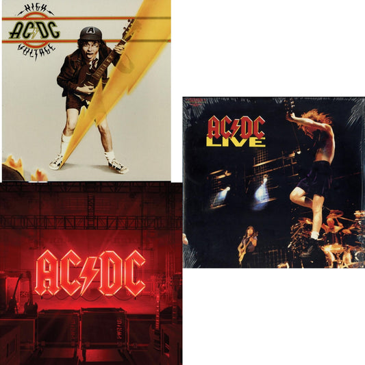 Ac/Dc - Power Up (180G/Gatefold Jacket/Inner Sleeve) & High Voltage (180G) & Live (2LP/180G)