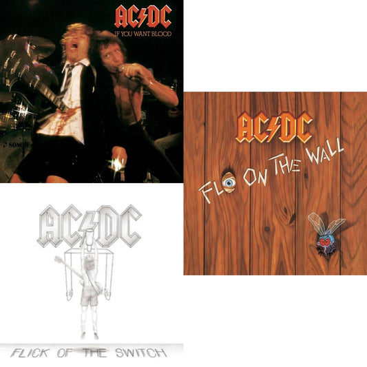 Ac/Dc - If You Want Blood You've Got It & Flick Of The Switch & Fly On The Wall - CD Bundle