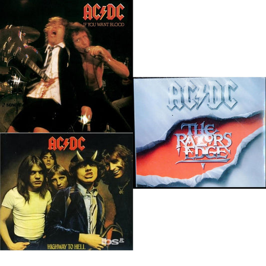 Ac/Dc - If You Want Blood You've Got It & Highway To Hell & Razor's Edge - CD Bundle