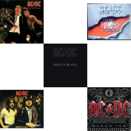 Ac/Dc - If You Want Blood You've Got It & Highway To Hell & Back In Black & Razor's Edge & Black Ice - CD Bundle