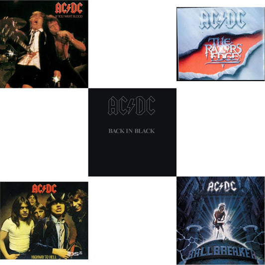 Ac/Dc - If You Want Blood You've Got It & Highway To Hell & Back In Black & Razor's Edge & Ballbreaker - CD Bundle