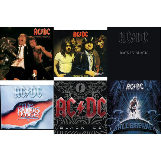 Ac/Dc - If You Want Blood You've Got It & Highway To Hell & Back In Black & Razor's Edge & Black Ice & Ballbreaker - CD Bundle