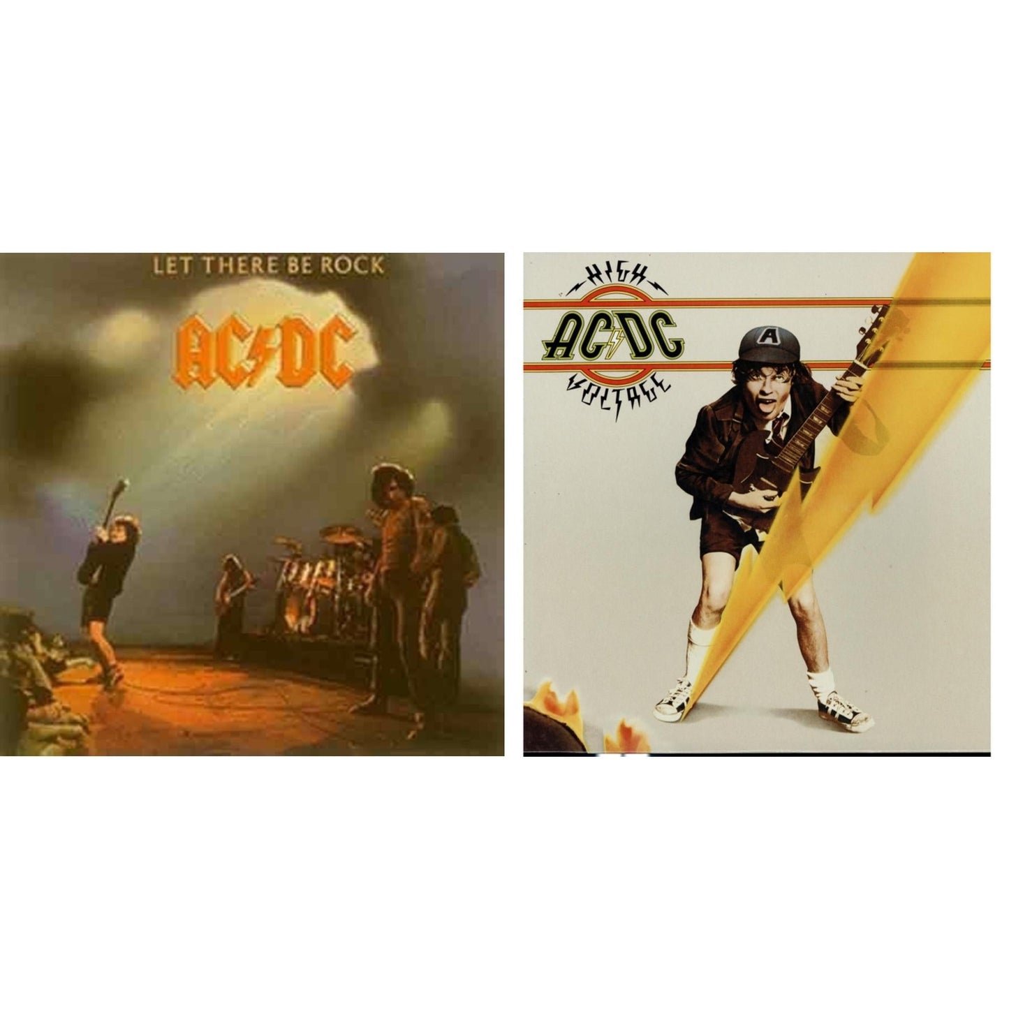 Ac/Dc - High Voltage (180G) & Let There Be Rock (180G) - LP Vinyl Bundle