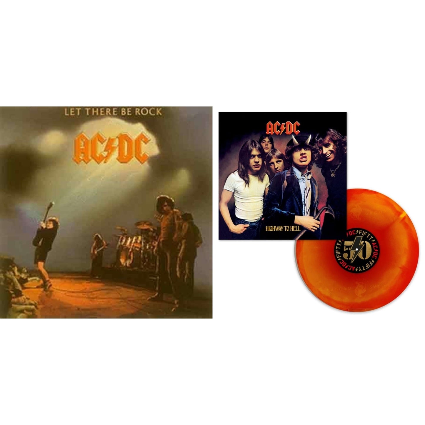 Ac/Dc - Highway To Hell (Orange Blend LP Vinyl) & Let There Be Rock (180G)