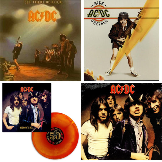 Ac/Dc - Highway To Hell (Orange Blend LP Vinyl) & High Voltage (180G) & Let There Be Rock (180G) & Highway To Hell (180G)