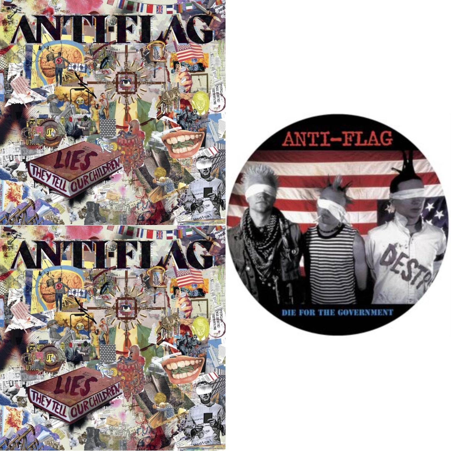 Anti-Flag - Lies They Tell Our Children & Lies They Tell Our Children (White LP Vinyl) & Die For The Government